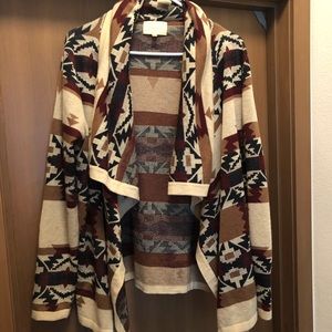 Under skies Aztec cardigan
